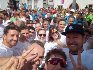 Aufgeregt vor dem Start